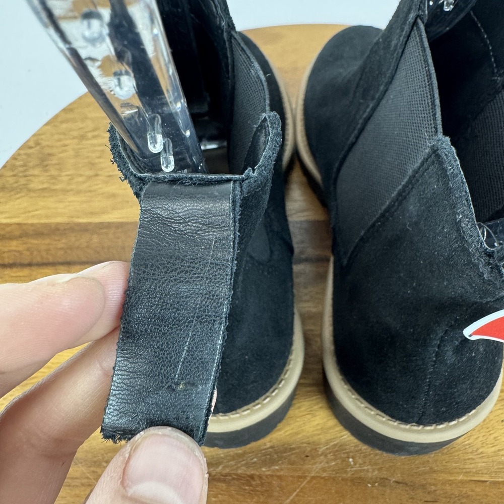 Womens Blondo Matilda Black Suede Waterproof Lug Sole Heel Chelsea Boot Size 8 M - Picture 7 of 9